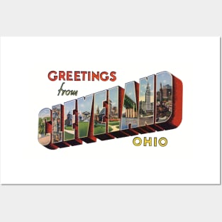 Greetings from Cleveland Ohio Posters and Art